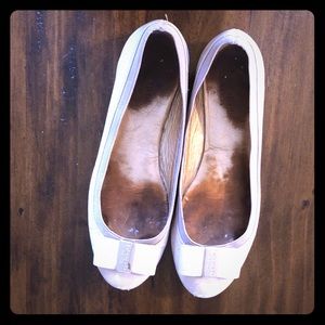 Kate Spade cream/peach flats